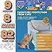 Claw Stopper (9 Piece Set) Furniture Protection Kit - Includes 8 X-Large Scratch Guard Sheets and 82 Specialized Pins - Easy to Install, Compatible with Sofas, Chairs and Couches - Pet-Safe Vinyl