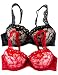 Spree Push up Bra with Lace Overlay and Lace Straps