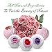 Bath Bombs Gift Set, 6 of Fizzy Bath Balls, Blending with Finest Organic Essential Oils, Luxurious Therapeutic Fragrances, Destress and Unwind with Homemade for Mother's Day by HeyBeauty