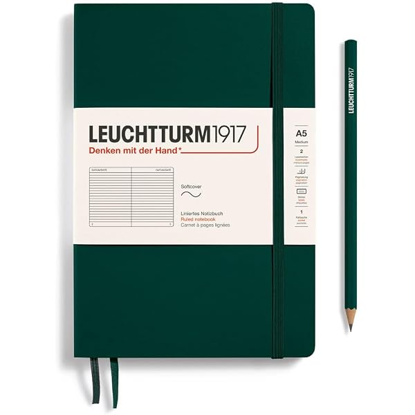 Amazon.com : LEUCHTTURM1917 - Notebook Softcover Medium A5-123