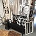 Burlap Farmhouse Decor Buffalo Checkers Plaid Cotton Linen Decorative Throw Pillow Cover Rustic Cushion Cover Pillowcase for Sofa 18 x 18 Inch, Set of 2 (Black/White, 18