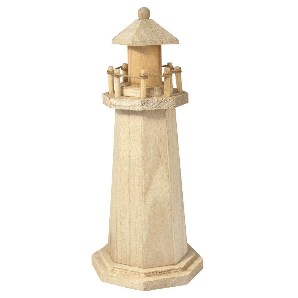 Rayher 6199100 Wooden Lighthouse 25 cm