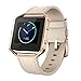 SWEES Leather Bands Compatible with Fitbit Blaze Smart Watch, Genuine Leather Replacement Band with Metal Frame Small & Large for Women Men, Champagne Gold, Rose Gold, Black, Brown, White, Grey, Beige