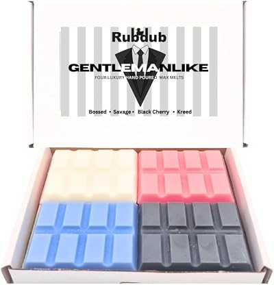 RubDub 4 x 30g Soy Wax Melt Snap Bars April Showers Pear Freesia Rose Dove