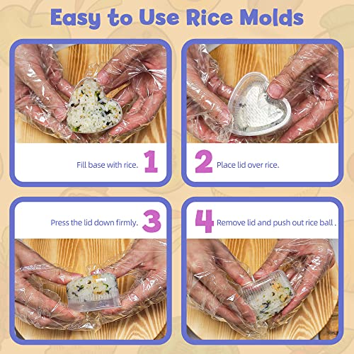 LotFancy Sushi Making Kit, 11 in 1 DIY Sushi Maker for Beginners, includes 1 Bamboo Sushi Rolling Mat, 1 Rice Paddle, 2 Pairs of Chopsticks, 2 Chopsticks Holders, and 5 Rice Molds