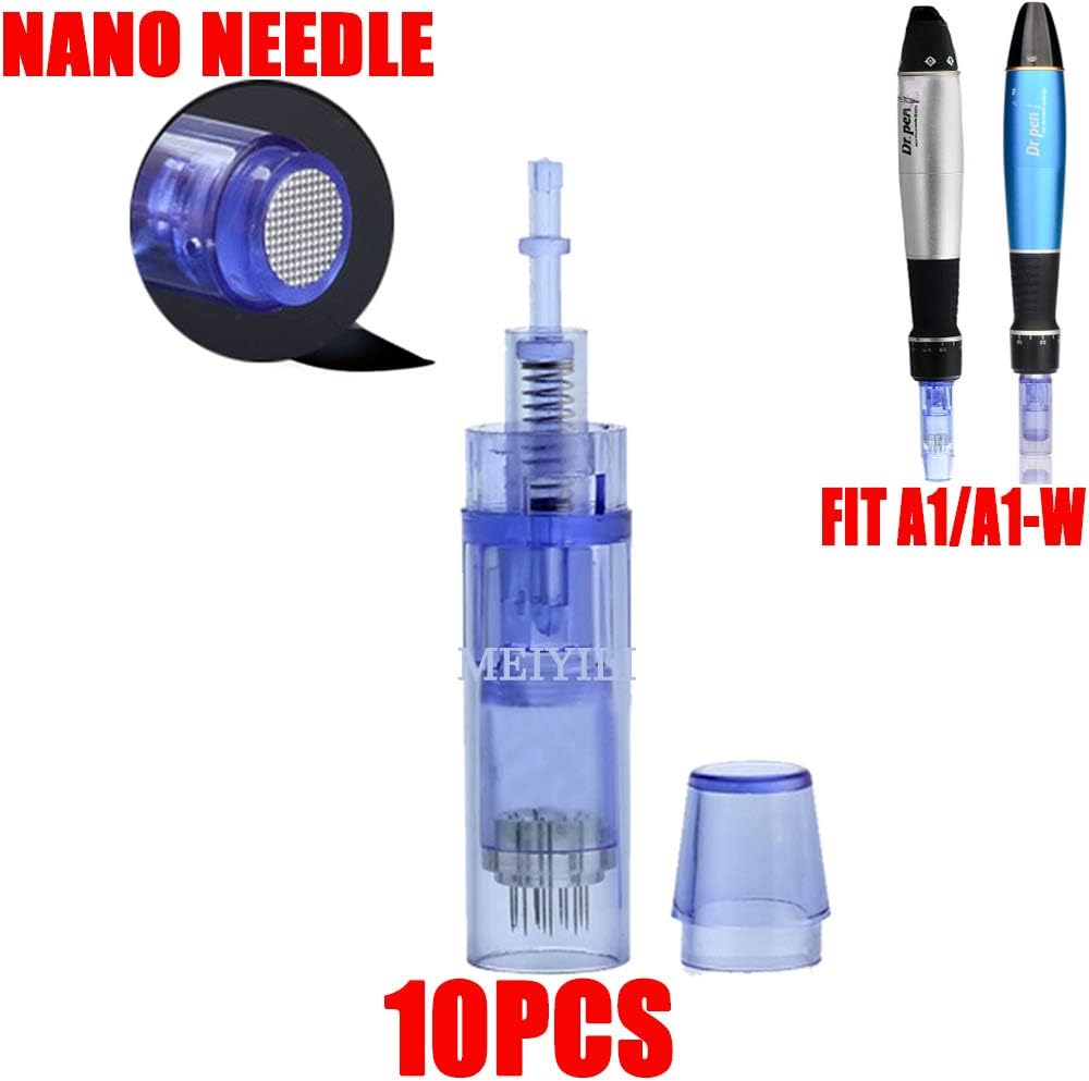 Nano Needle Cartridges Fit for Dr.Pen Ultima A1 Derma Pen Replacement Parts 10Pcs