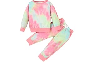 YALLET Toddler Girls Clothes Baby Girl Fall Outfits Long Sleeve Sweatshirt Pants Sets Winter Sweatsuit Clothing for Girl 1-6Y