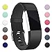 Hotodeal Band Compatible with Fitbit Charge 2 Band, Classic Soft TPU Adjustable Replacement Bands Fitness Sport Strap,Black Large