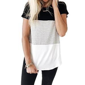YunJey Round Neck Triple Color Block 