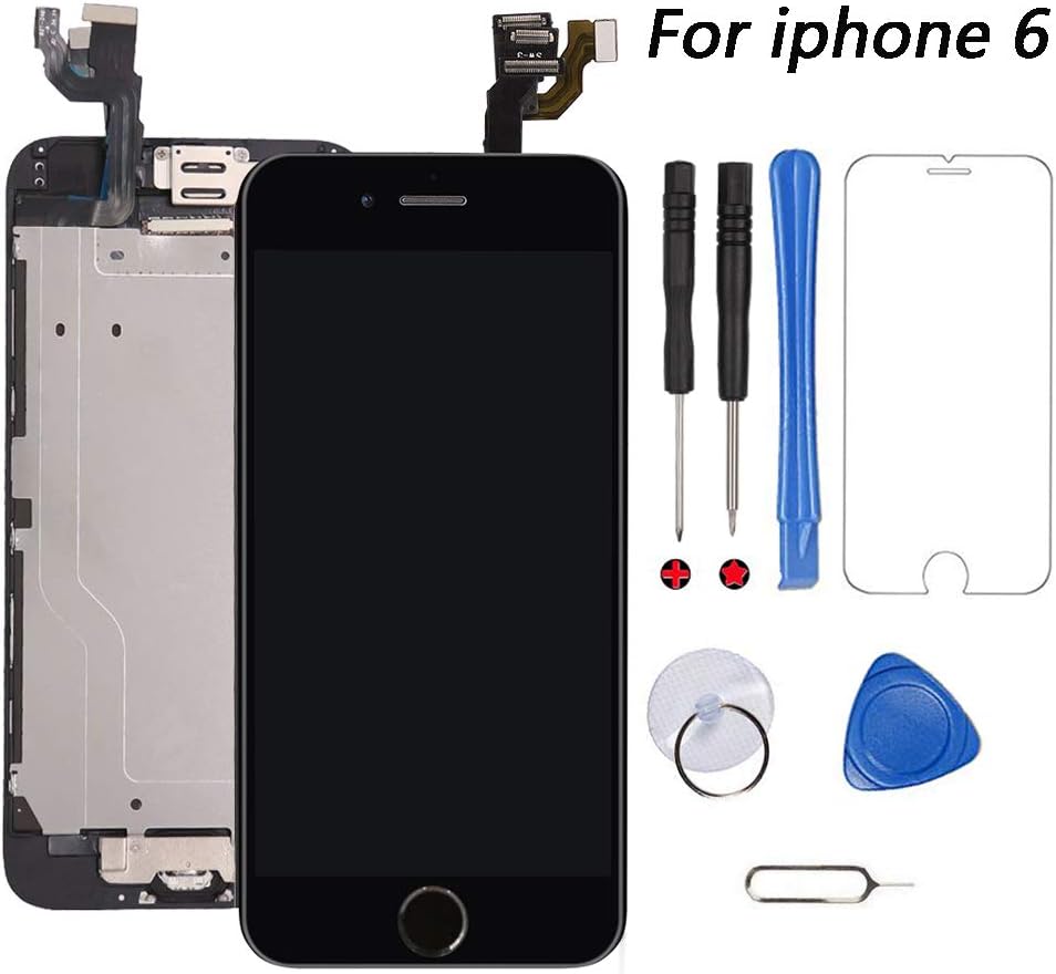 for iPhone 6 Screen Replacement Black Touch Display LCD Digitizer