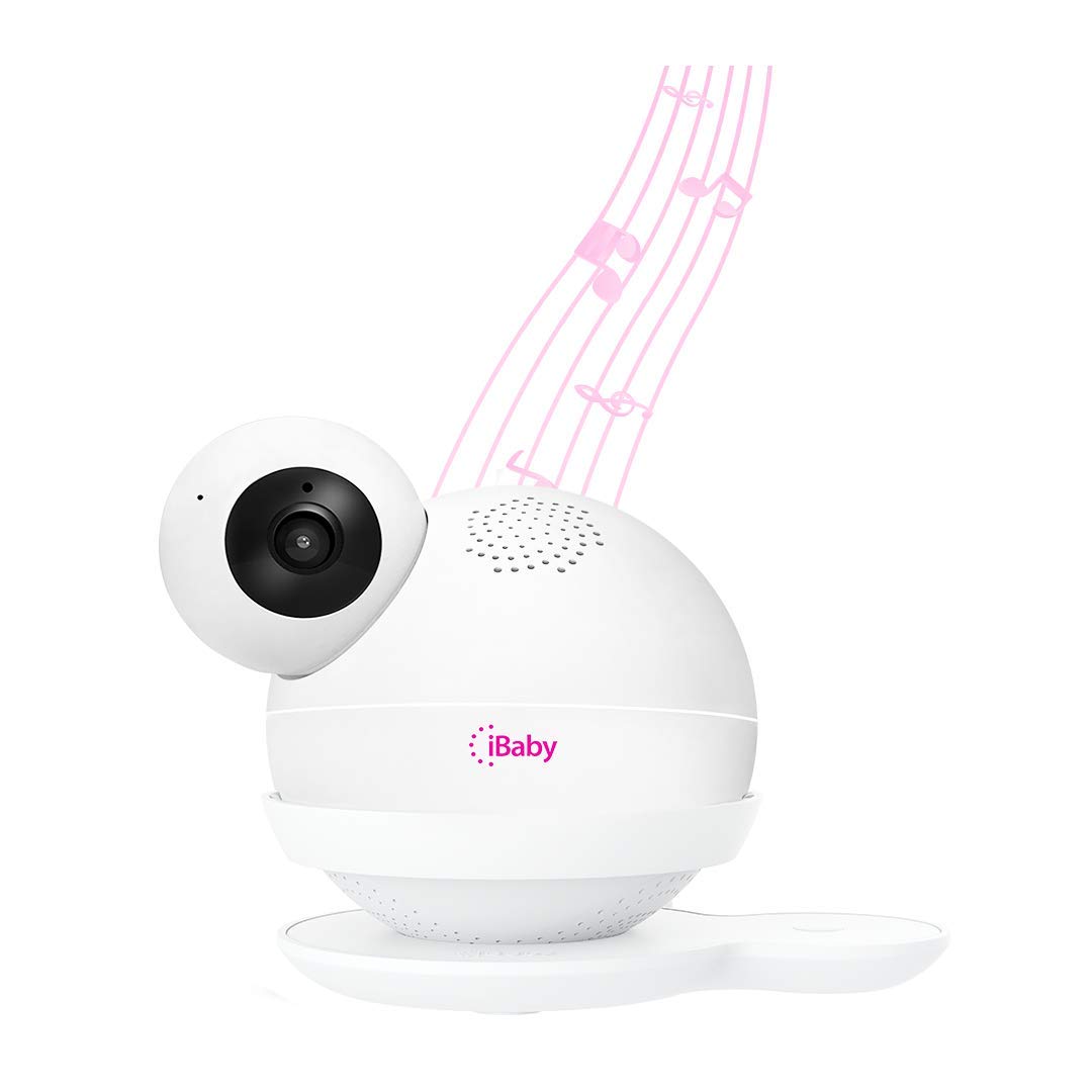 iBaby Smart WiFi Baby Monitor M7LK (M7 Lite + Wall Mount), 1080P Full HD Camera, Wall Mount Included, Two Way Talk, Temperature Sensor, Night Vision, with Smartphone App for Android and iOS, White