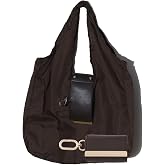 Disengor Foldable Keychain Tote Bag - Large Capacity Reusable Shopping Bag - Portable Tote for Travel Grocery Beach Daily Use