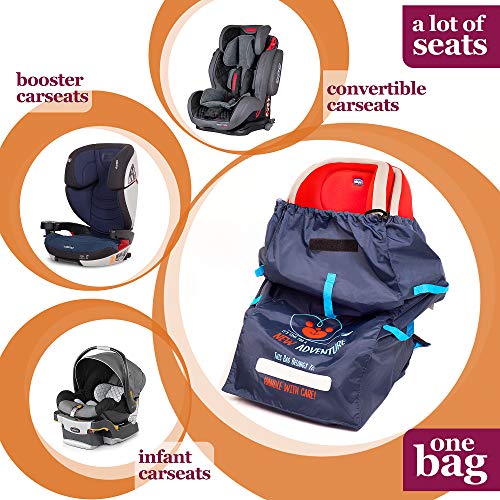 MyEasy Convertible Car Seat Travel Bag for Airplane Baby Gate Check