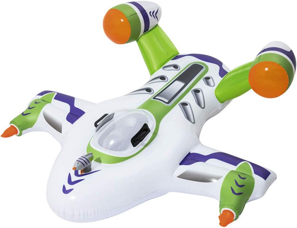 Giant Inflatable Spacecraft with Water Gun Pool Float - Swimming Ring Pool Float Outdoor Beach Party Play Pool Water Fun Toy for Kids