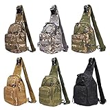KING DO WAY Men's Nylon Casual Chest Pack Shoulder Crossbody Bag Riding Sports Multipurpose Daypack