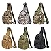 KING DO WAY Men's Nylon Casual Chest Pack Shoulder Crossbody Bag Riding Sports Multipurpose Daypack