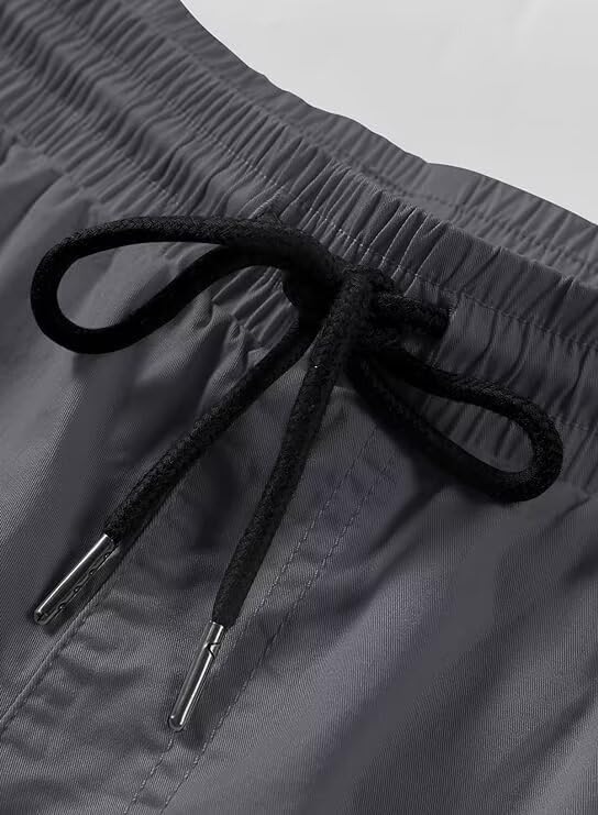 Tansozer Kurze Hosen Herren Shorts Herren Bermuda Sommer Shorts Leicht Atmungsaktiv Chino Shorts Elastische Taille Freizeithose Kurze Hose Männer Baumwolle Stretch Shorts mit Taschen DarkBlue L 4