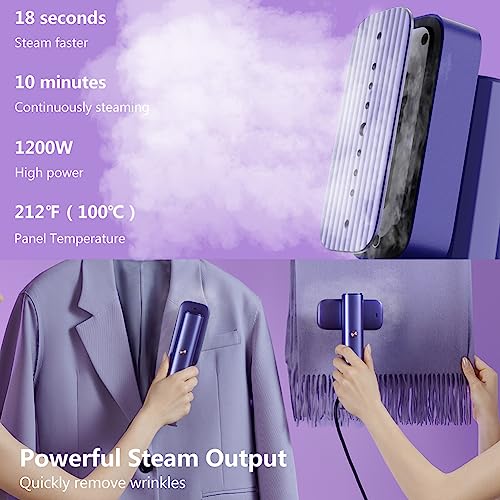 nesmar G5 Extreme Clothes Steamer,2-in-1 Handheld Steamer Clothing and Steam Iron Handheld,1200W Garment Steamer Just 1.5lbs Lightly, 10 Minutes of Continuous Steam for travel and home