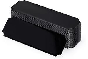 Sekonow 30 Pack Name Plates with Adhesive Backing, Laser Engraving Blanks, Metal Aluminum Personalized Trophy Plate Engraved 