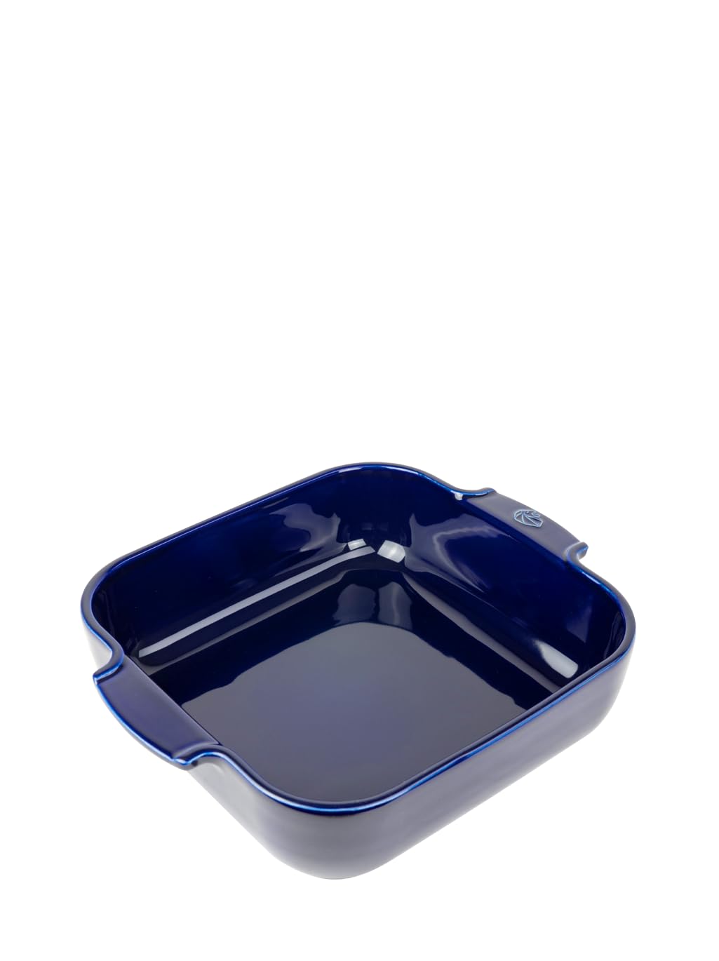 PEUGEOT - Square Ceramic Baking Dish - 28 cm (Handles Included) x 23.7 cm x 7.2 cm - Capacity: 2.7 L - 10 Year Guarantee - Made In France - Blue Colour