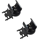 ThtRht 2 Pack Hard Hat Flashlight Mount Clip Side Slot Insert Adapter Clamp Bracket Light Holder for Industrial Hard Hat Vented Full Brim Hard Hats Construction Safety Helmet Ridgeline Cap Hardhat