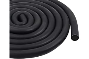 Storystore Backer Rod 1/2" Diameter x 16.4' Length Black EPDM Rubber Caulk Saver, Foam Backer Rod for Gaps and Joints Concrete Expansion Joint Filler