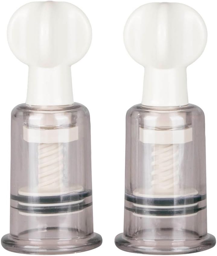 EasyToys Fetish Collection Nipple and Clit Suckers, Small, 2-Piece, Transparent, Clear