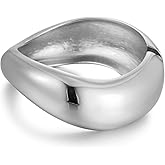 RAUCHBE Chunky Gold/Silver Bangle Bracelets for Women Thick Arm Cuff Bangle Bracelet Wrist Wrap Bracelet Jewelry