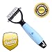 Dog Dematting Brush Pet Grooming Detangling Deshedding Comb Tool with 2 Sided Undercoat Rake Detangler for Dogs & Cats - Effectively Removes Mats and Tangled Hair, EXTRA COMFORTABLE HANDLE