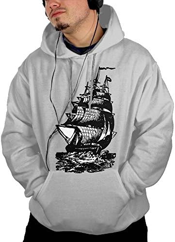 Wqaip Kerg Pullover With Pocket For Mens Sweatshirt Vintage Ship Clipart 2 Hoodies dowdy
