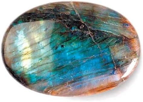 Labradorite Palm Stone Mineral Gem Palmstone Precious Crystal Gemstone