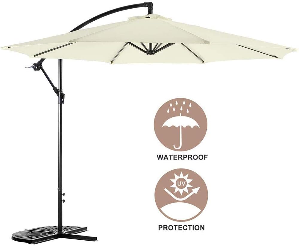 ombrello a sbalzo con croci