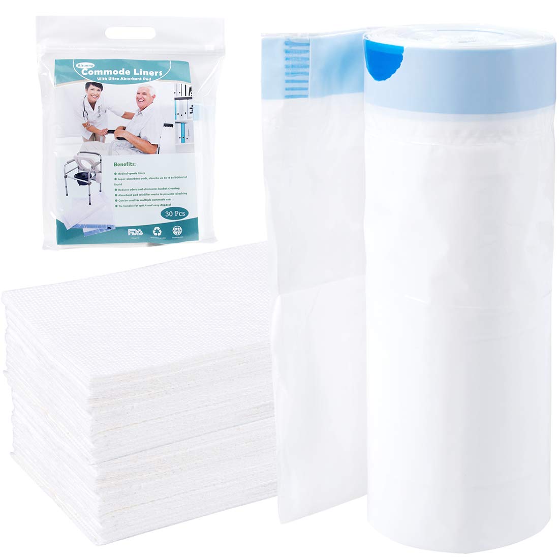 Gelling Absorbent Pads for Commode Liners,Disposable Super