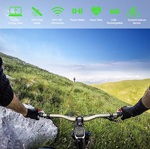 Meilan M2 Bluetooth Wireless Bike Computer IPX5 Waterproof Bicycle Computer Odometer Accurate Speed Tracking Motion Speedometer for Sports ANT+ Communication Protocol for Wireless Data Transmission - Thumbnail 3