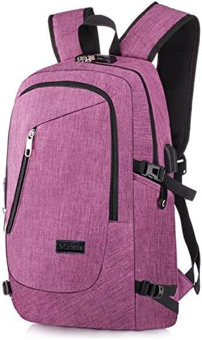 MEISUS Business Laptop Backpack For Men , Anti-theft Cipher Lock Water Resistant Usb Charging Port Computer Bag , Under 17-Inch Laptop Bag and Notebook