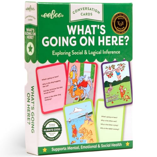 eeBoo: What's Going on Here - 50 Conversation Flashcards, Develops Empathy Thro…
