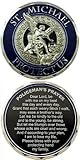 St Michael Protect Us Police Prayer Challenge Coin - Individual