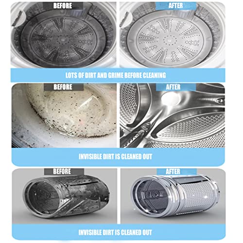 YOUGG Washing Machine Cleaner Tablets（6 Pack,Fresh Solid Washer Deep Cleaning Tablet,For HE