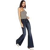 Wrangler Women's Retro Medium Wash High Rise Flare Patch Pocket Victoria Jeans - 112321422 27W x 34L