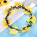 Frcolor Sunflower Headband Floral Flower Crown Hair Band Hair Wreath Headpiece (Garland)