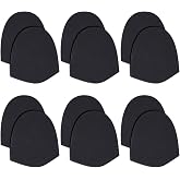 OLYCRAFT 6 Pairs Cloth Replacement Bowling Shoes Slide Self-Adhesive Sole Bowling Accessories Felt Bowling Shoes Slide