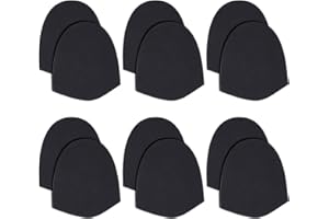 OLYCRAFT 6 Pairs Cloth Replacement Bowling Shoes Slide Self-Adhesive Sole Bowling Accessories Felt Bowling Shoes Slide