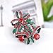Elegant Colorful Rhinestones Craft Corsage Hat Brooch Pin for Xmas Christmas