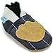 Beautiful Soft Leather Baby Shoes - Crib Shoes with Suede Soles - Baseball - 18-24 Months