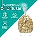 Advanced Pure Air Oil Diffuser 'Ceramic Glass Egg' 120ml | Essential Oil Diffuser for Home Humidifier | Ultrasonic Scent/Aromatherapy Mist Diffuser with 8 LED Light Options | 4 Adjustable Mist Mode