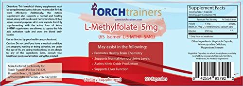 Save $$$ 5-MTHF L-Methylfolate 5MG Professional Strength Active Folate 90 Capsules Best Quality!