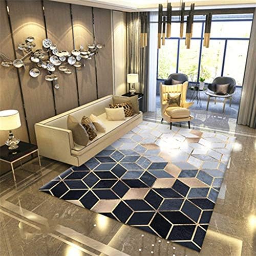 Zhyyhz Modern Abstract Rugs Multi-Size Non Slip Soft Carpet, Indoor Bedroom Rugs in Nursery, Dining Room