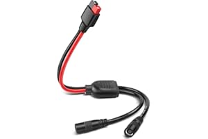 PAEKQ Anderson to DC 8mm Female Adapter Cable 1 to 2 High Power Port to 8mm Splitter Solar Connector 8mm Adapter to Anderson Y Parallel Cable Compatible with Goal Zero Jackery Anderson Powerpole