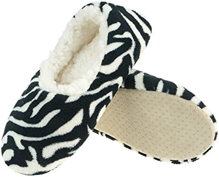 Zegee Womens Indoor Soft Slippers Non-Slip Sole Cozy Warm Slip-On House Bedroom Fuzzy Slippers