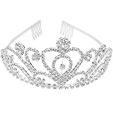 SUMERSHA Wedding Tiara with Comb Bridal Shining Rhinestones Crystal Headband Pageant Princess Bridal Prom Decoration Party Wear